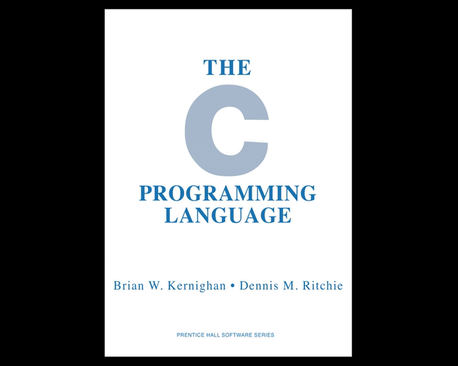 The book itself: the first edition of Kernighan and Ritchie