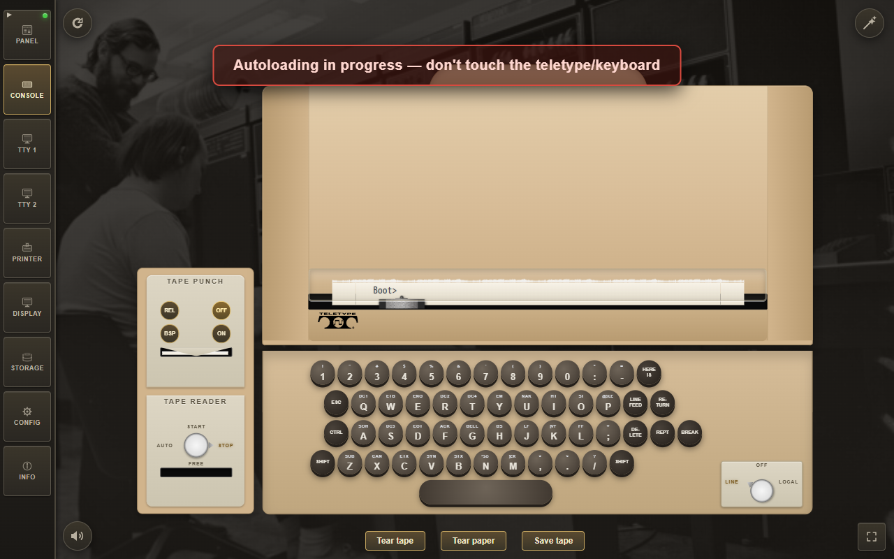 Autoloading in progress toast